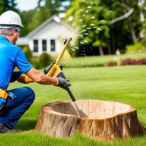 grinding the tree stump the easy solution to your landscaping woes