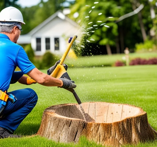 grinding the tree stump the easy solution to your landscaping woes